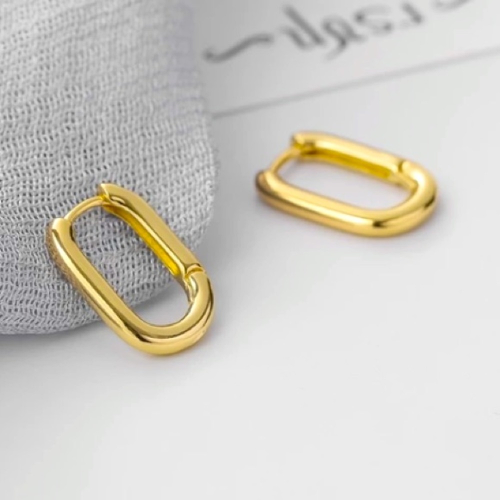 ✨Insta small gold hoop earrings - Picture 4 of 11